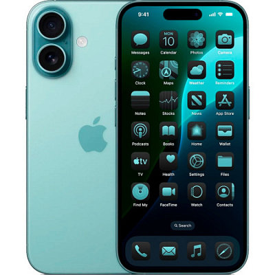 Смартфон Apple iPhone 16 128 ГБ бирюзовый